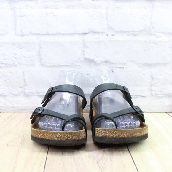 Birkenstock Mayari Black Birko-Flor Slide Sandals Size EU 37 US  6-6.5 - Picture 4 of 10
